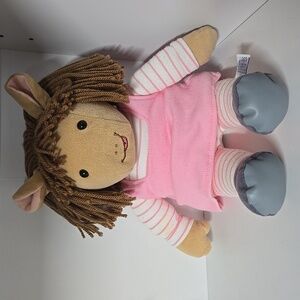 Vintage Eden Plush Arthurs Sister DW Read Doll 1994 14" Pink Jumper Marc Brown